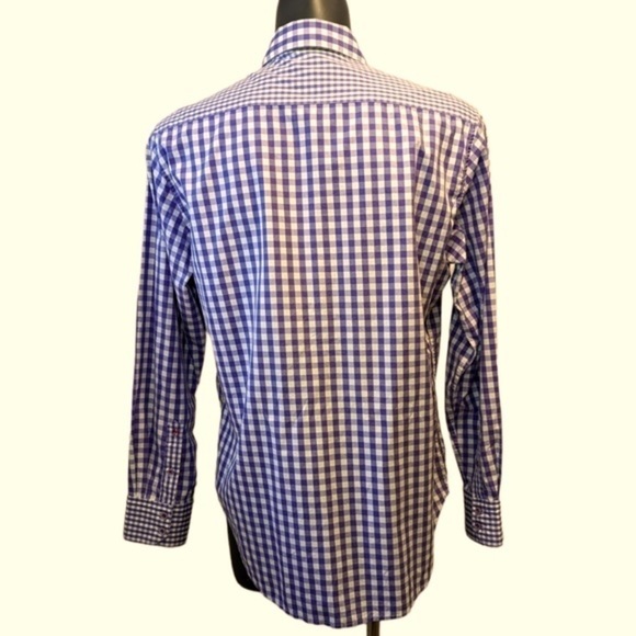 ROBERT Graham purple check button front shirt large - Picture 5 of 10